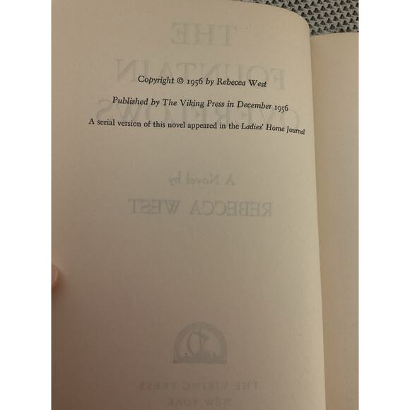 1956 The Fountain Overflows, Rebecca West, Viking Press Hardcover - Picture 5 of 10